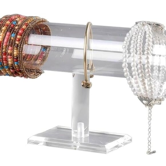 Acrylic Removable Bracelet Display Holder Stand 1 Tier Jewelry Rack *NWT* - Picture 6 of 6